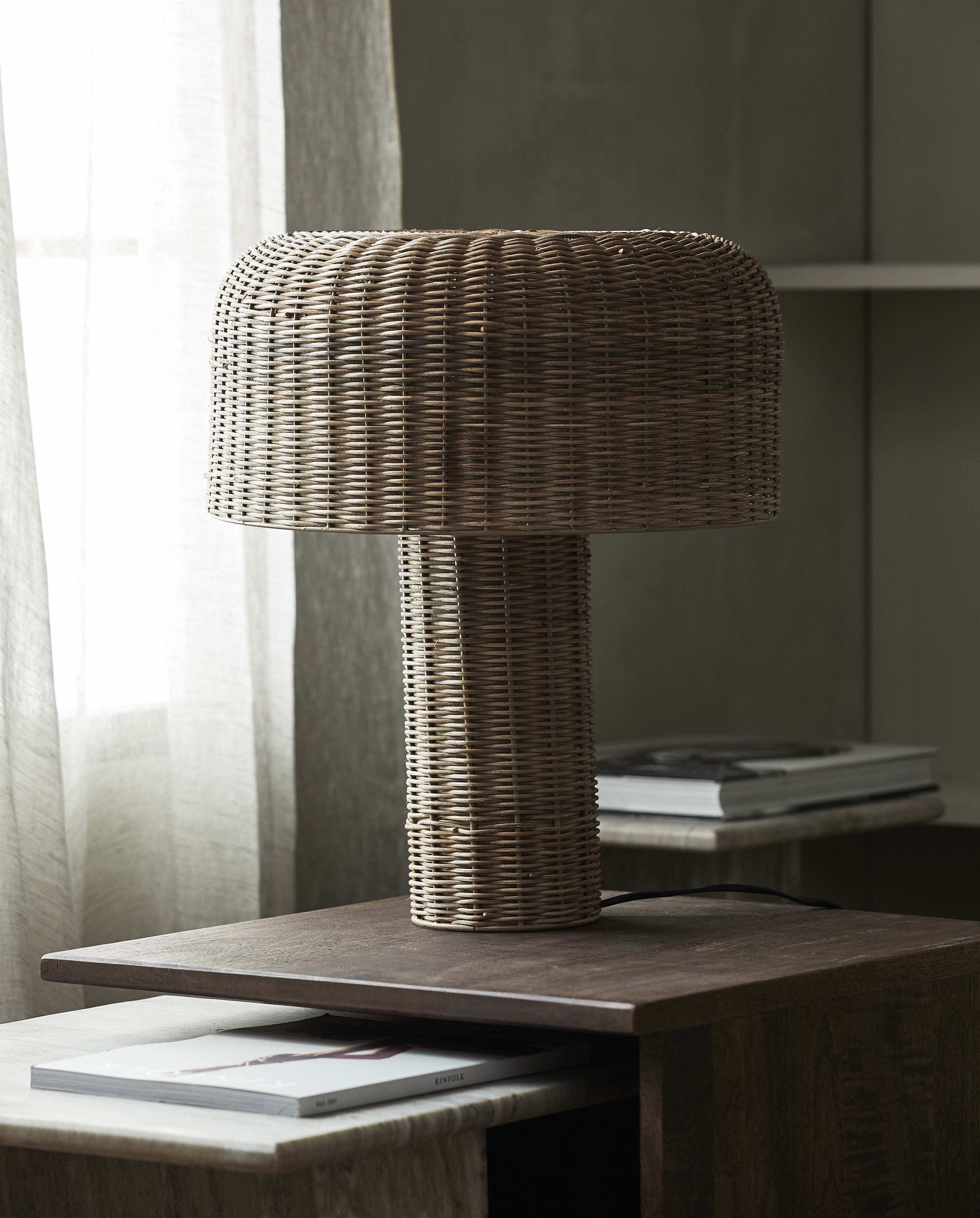 Rattan lampe