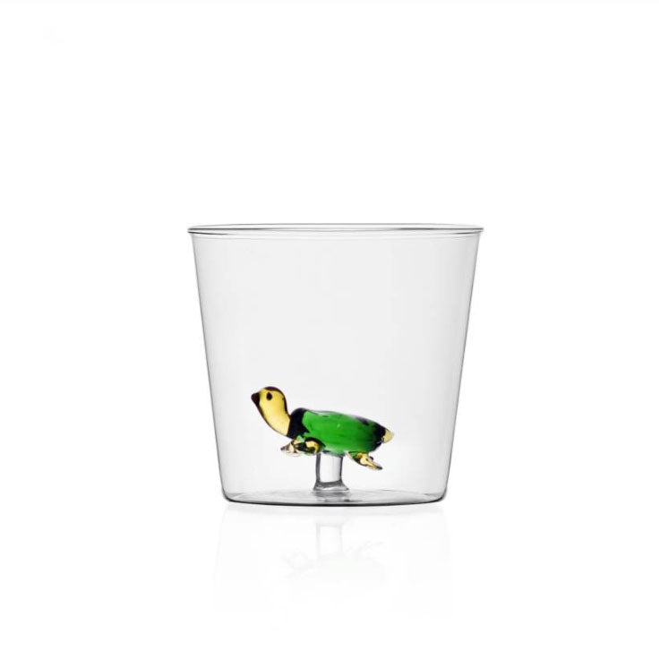 Green Turtle Tumbler glass