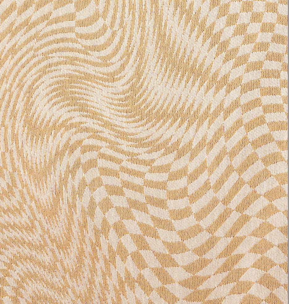 Melted Butterscotch Woven Throw Blanket